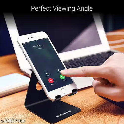 Aluminium Mobile & Tablet Stand with Antiskid Silicon Pads